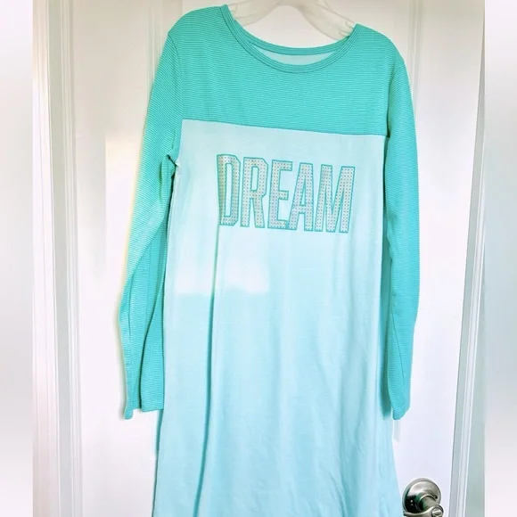 Cat & Jack Girls' Nightgown Dream Graphic Girl’s Size Large 10/12 - Picture 2 of 5